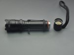 200 Lumens LED Flashlight 3W Flashlight Torch 3 Modes With Holding Clip