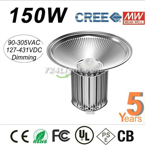 150W LED High Bay Light For Industrial Outdoor Lighting With Mean Well Power Supply