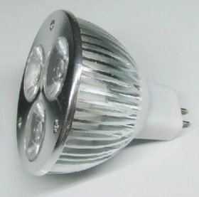 4Pack 3W(3x1W) 12V AC/DC LED Spotlight MR16 LED Bulb Light GU5.3 Bi-Pin Base Aluminum Housing 30° Beam Angle