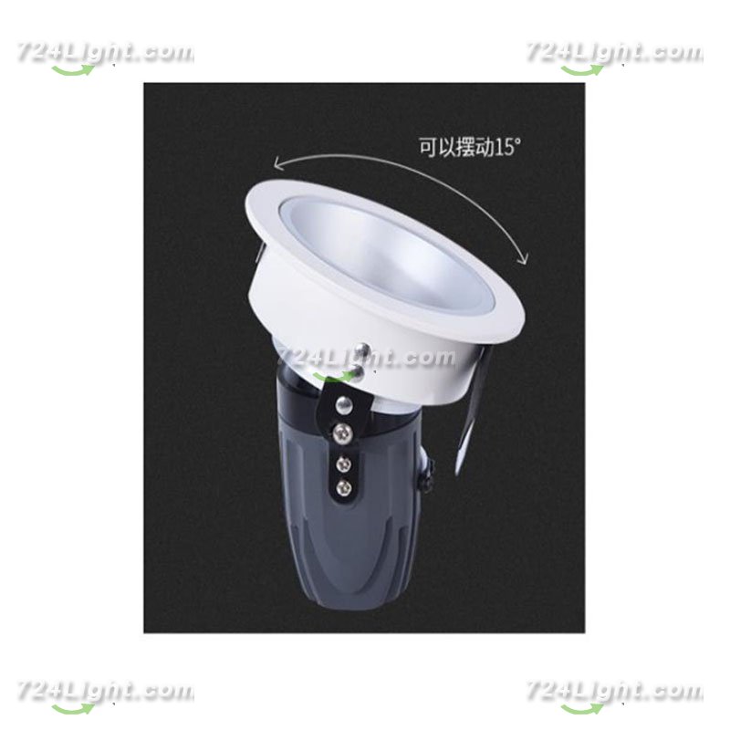 7W Downlight LED Wall Washer Recessed Spotlight Living Room Anti-glare COB Ceiling Spotlight