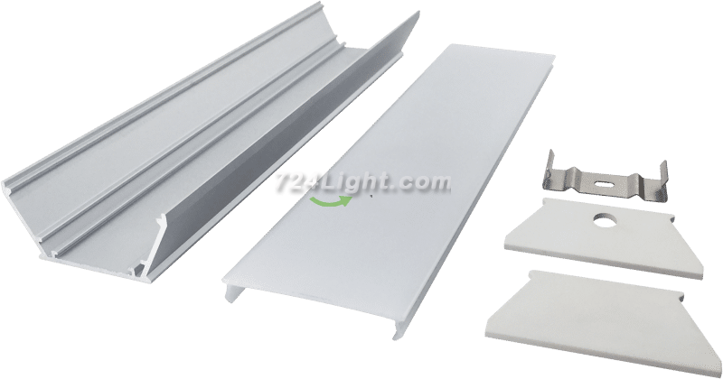 35*22 board width 23mmU-shaped hard light bar LED linear light aluminum groove shell kit