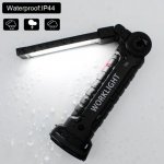 2 Pack LED Work Light Rechargeable 360° Rotate Magnetic Based 5 Modes LED Flashlight