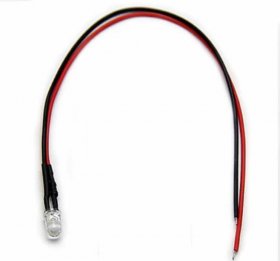 50pcs Pack 5mm LED Pre Wired light 3V/6V/12V/24V 20cm F5 Straw Hat Round Top Bulbs Light Lamp for DIY Car Boat Toys Party lighting Project