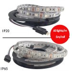 LED SOFT LIGHT WITH MUSIC 5050 SET 5 METERS 300 LIGHTS BARE BOARD GLUE RGB COLORFUL INTELLIGENT VOICE CONTROL LIGHT STRIP