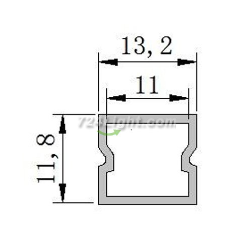 Waterproof LED Channel Plastic Profile PB-AP-LJ-LW1212