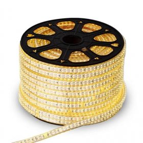 AC 110V 220V SMD2835 High Voltage Flat Strip Light 180 LEDs Per Meter Double Row with the power plug