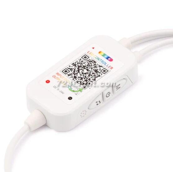 5V-24V DC Wireless ELK6ARGB Bluetooth Music Symphony Controller with Two Outputs for RGB Color Changing LED Flexible Strip Lights