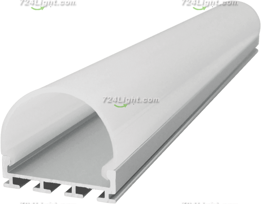 2623LED round PC three-sided light-emitting linear light hard light strip aluminum shell kit