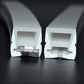 1M/5M/10M/20M Pack of T1616 One Face Emitting LED Neon Light Housing Kit with End Caps and Mounting Clips, Flexible Neon Channel Fit for 10/12 Wide LED Strip Lights