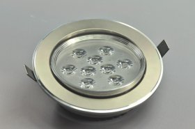 9W CL-HQ-04-9W Recessed Ceiling light Cut-out 114mm Diameter 5.4" Gray Recessed Dimmable/Non-Dimmable LED Downlight