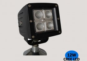 12W LED Work Light 6500K LED Light Bar IP68 CREE LED 864 Lumens Spot Flood Off Road Driving Light