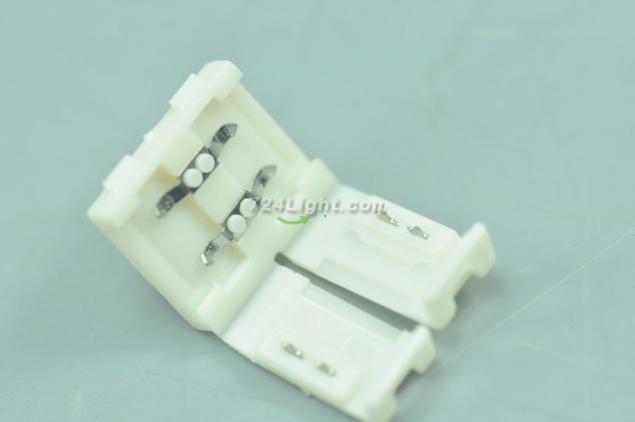 LED Strip Clip for 5050 3528 5630 Single Color Strip Connect optional 10mm 8mm 12mm 2pin Easy adapter