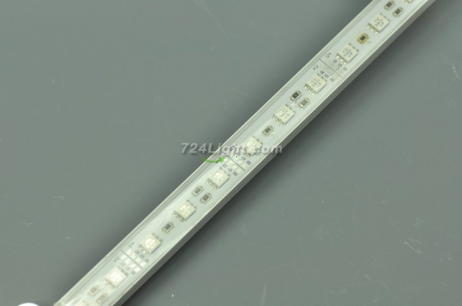 1Meter 39.3inch 5050 RGB Rigid LED Strips Waterproof 60LED 12V DC With Aluminium Profile Rigid Strip Light