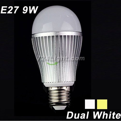 85-265V Milight 2.4G Wireless E27 9W Color Temperature 3000K-6000K Adjustable LED Bulb Lamp Brightness Adjust Dual White LED Bulb