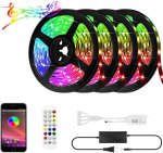 65.6Ft (4x 5M) SMD5050-150 Multicolor LED Light 600 LEDs Waterproof LED Strip Light 5050 RGB 12V w/ Power Supply & Controller