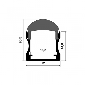 60 degree no bright spot lens line light shell aluminum aluminum groove