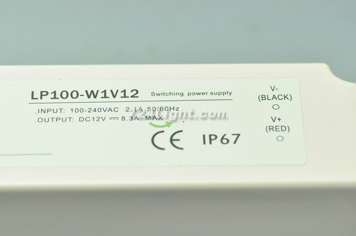 100 Watt LED Power Supply 12V 8.3A LED Power Supplies Waterproof IP67 For LED Strips LED Lighting