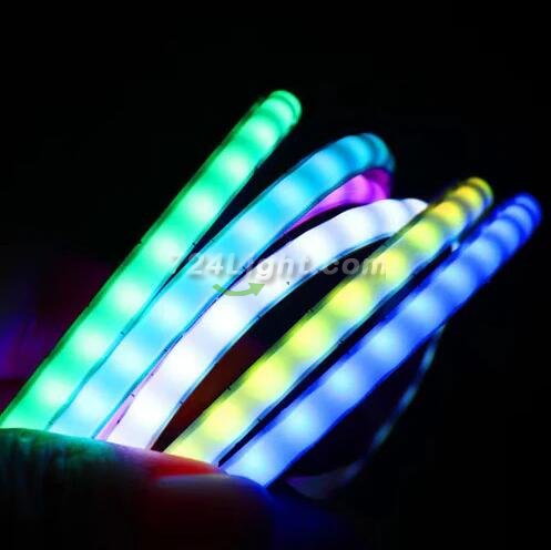 5mm FCOB LED Strip 16.4FT/5M 160LEDs/M 10W/M 5V WS2812 IC SPI Controlled Dream RGB Color LED Light Tape