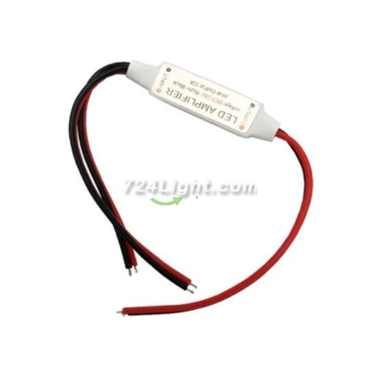 Mini LED Amplifier Controller for Single Color 5050 2835 LED Flexible Strip Light Max 144W Signal Amplifier