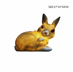 Solar Garden Lights Outdoor Garden Rabbit Statue Decoration