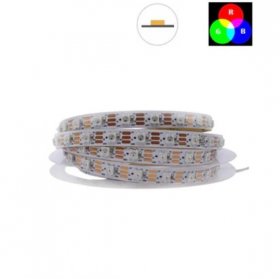 DC 5V TM1914 Breakpoint Continuingly 5050 RGB Color Changing Addressable LED Strip Light 16.4 Ft (500cm) 60LED/Mtr LED Pixel Flexible Tape White PCB