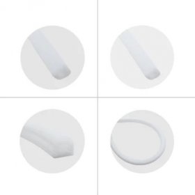 1M/5M/10M/20M Pack of T1313 LED Neon Light Housing Kit with End Caps and Mounting Clips, Flexible Neon Channel Fit for 8mm Wide LED Strip Lights