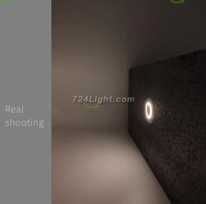 8 PCS Pack DC12V-24V 1W/3W IP67 Outdoor Waterproof LED Wall Light Corridor Ladder Step LED Lights