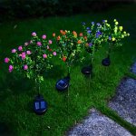 Solar Garden Lights, IP65 Waterproof Outdoor Garden Decorative, 2 Modes