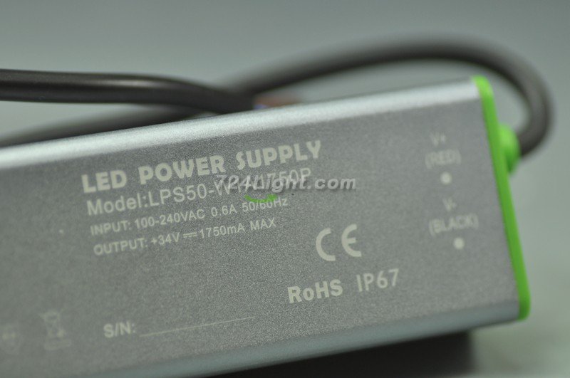 50 Watt LED Power Supply 34V 1750mA LED Power Supplies Rain-proof For LED Strips LED Lighting