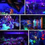 2Pack Black Lights - 100W 385-400 nm AC85-265V Upgraded LED Flood Light with Switch, Waterproof IP66 for Glow Party, Stage Lighting, Aquarium, Glow in The Dark, Body Paint, Fluorescent Poster, Neon Glow