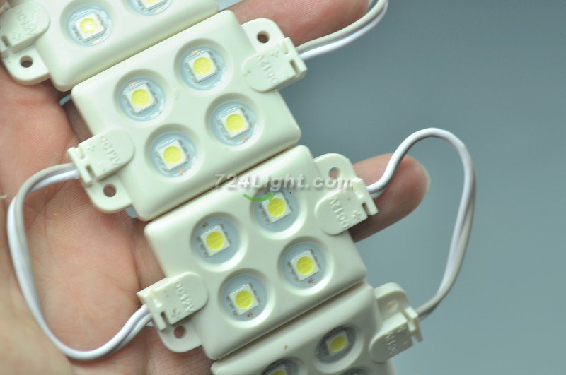 5050 SMD LED Modules 4 LED 5050 Modules Injection Molding 36x36MM 12V 1W Waterproof Modules