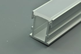 Waterproof LED Floor Channel Aluminum LED Profile(WxH):12.2 mm x 20.1 mm 1 meter (39.4inch) Diffuser 3mm thickness