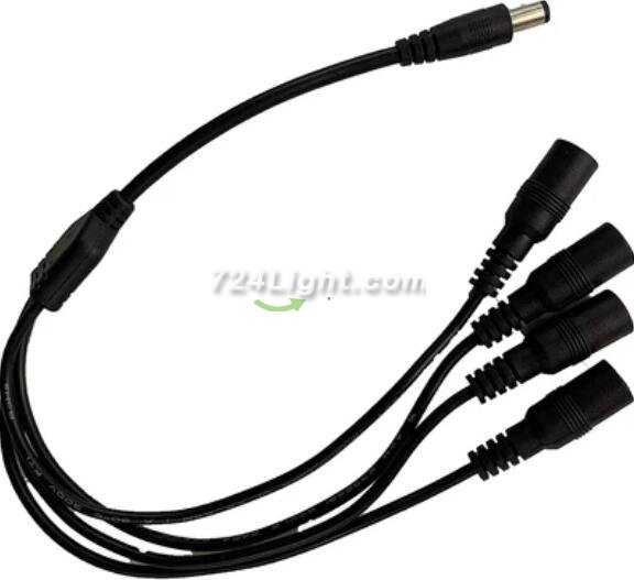 DC5.5x2.1mm Female to Male Connector Cable Family Collection DC Plug DC Conversion Cable DC Splitter