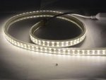 AC 110V 220V SMD2835 High Voltage Flat Strip Light 180 LEDs Per Meter Double Row with the power plug