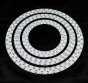 18W 15W 12W SMD5050 Circular Ceiling Light Aluminum Plate Combination Diameter 260mm 206mm 150mm