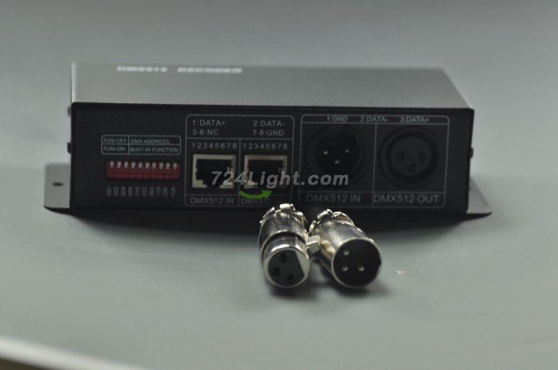LED DMX Controller 4 Amp 3 Channel LED Light DMX Decoder