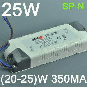 25W LED Driver(20-25)x1W LED Constant Current 25 Watt Driver 350MA 87.5V