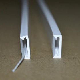 1M/5M/10M/20M Pack of T0511 LED Neon Light Housing Kit with End Caps and Mounting Clips, Flexible Neon Channel Fit for 8mm Wide LED Strip Lights