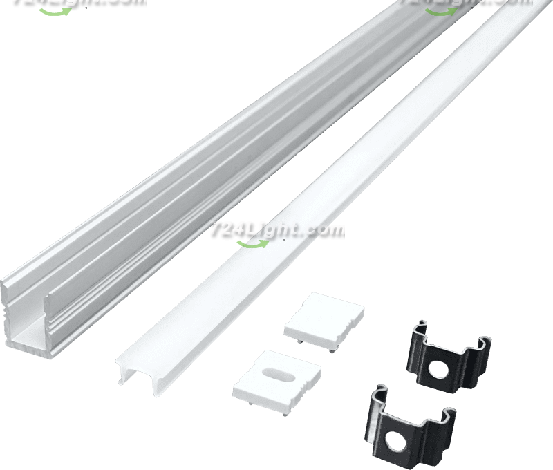 Office line light kit hard light strip shell ultra-fine line light aluminum aluminum groove 0709