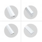 1M/5M/10M/20M Pack of T1225 LED Neon Light Housing Kit with End Caps and Mounting Clips, Flexible Neon Channel Fit for 12mm Wide LED Strip Lights