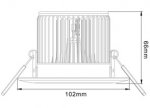 5W LD-DL-CPS-01-5W LED Down Light Cut-out 80mm Diameter 4" White Recessed Dimmable/Non-Dimmable LED Down Light