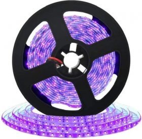 380nm 385nm SMD3528-600 12V 4A 48W UV LED Strip Light for UV Curing, Currency Validation