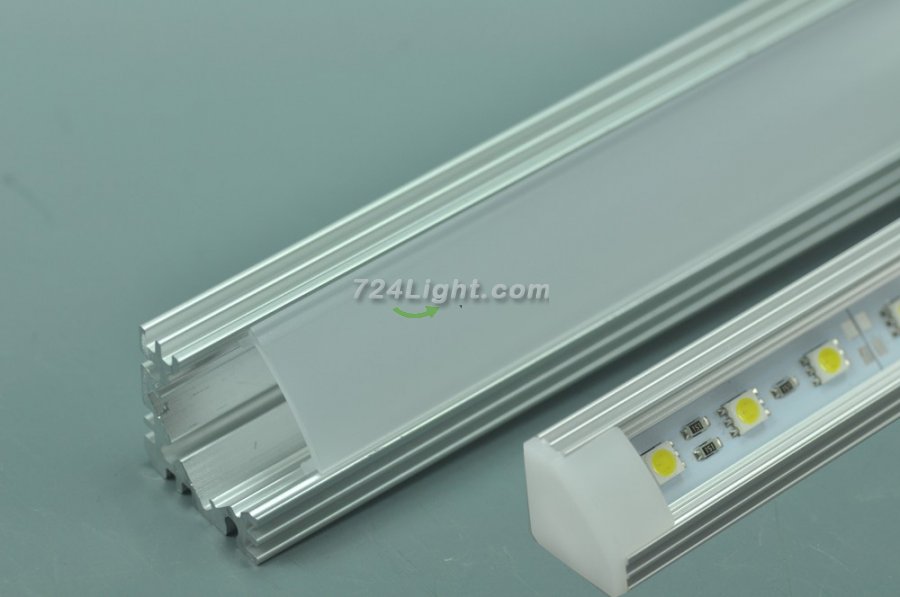 Good Cooling LED Aluminium Extrusion U Recessed LED Aluminum Channel 1 meter(39.4inch) LED Profile - Click Image to Close