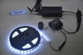 Steel Single color LED Strip Kit with 3 Keys Dimmer Controller 5050 3528 Strip light Kits