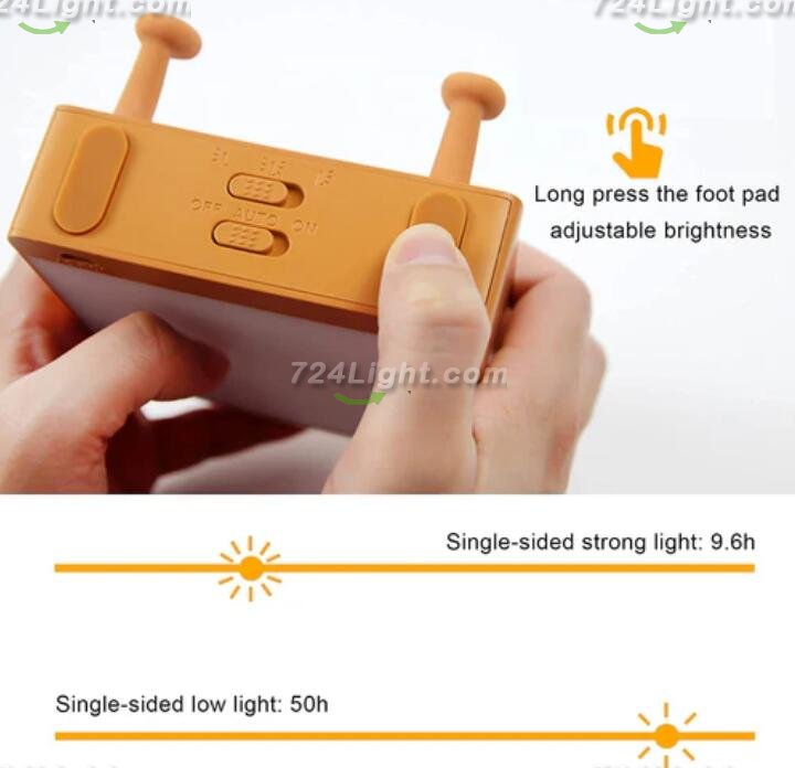 Meme Toast Bread LED Night Light Rechargeable Desk lamp with Timer for Baby Girls Boys