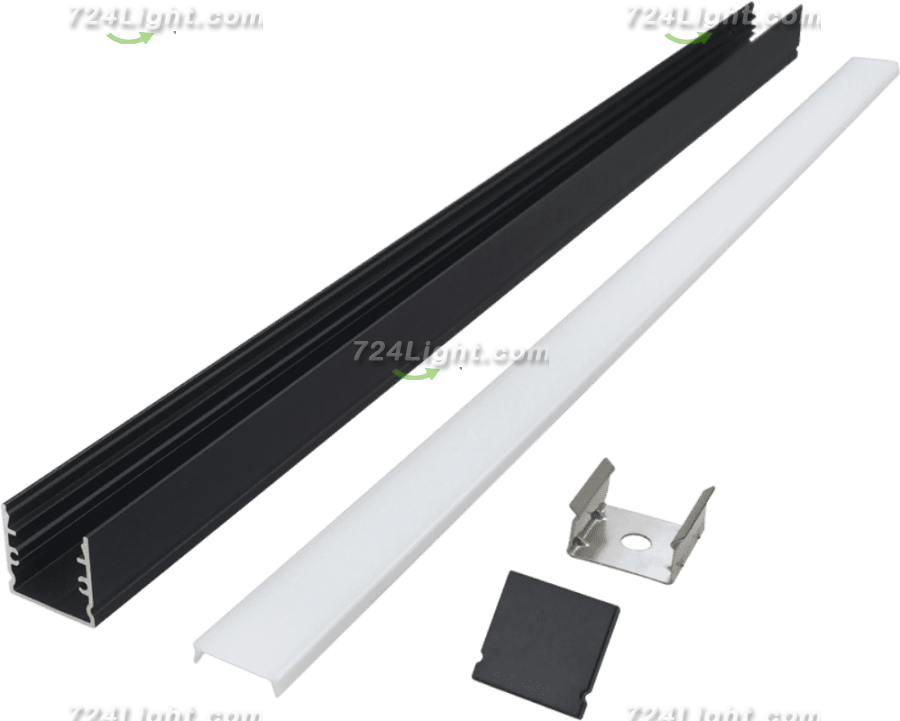 1515 Black Bar KTV Cinema Project 13 Wide PCB Linear Light Hard Light Bar Aluminum Slot Housing Kit