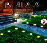 Outdoor Ground Lights 15 Bulbs 32.8FT Smart RGB+IC Pathway Lights, APP Controlled Waterproof RGB Landscape Lighting Work with Alexa