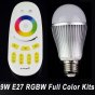 9W E27 RGBW Full Color LED Bulb Kits