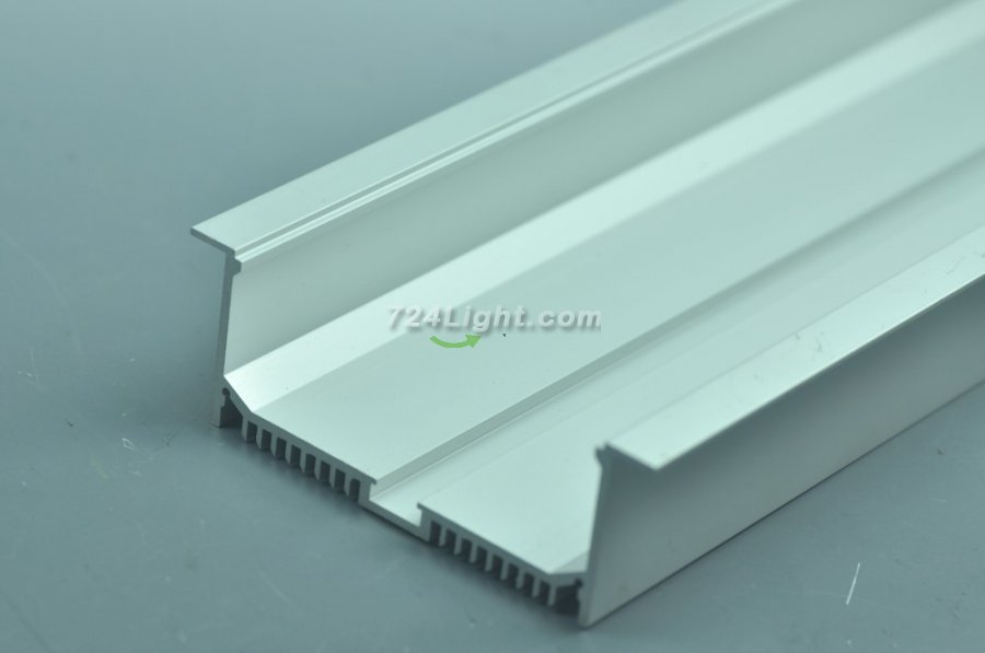 2.5 Meter 98.4â€œ Super Wide LED Profile for ceiling light Pendent strip Light Extrusion
