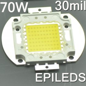 EPILEDS 70W LED High Power Chip 5600 Lumens 30*30mil LED Lights